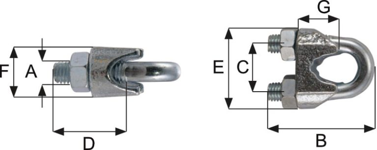 Wire Rope D Bracket Shaw's LTD - Wire Rope Clips - Shaw's Heavy Industry Supplier