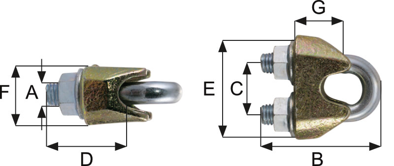 wire rope clips DIN 1142