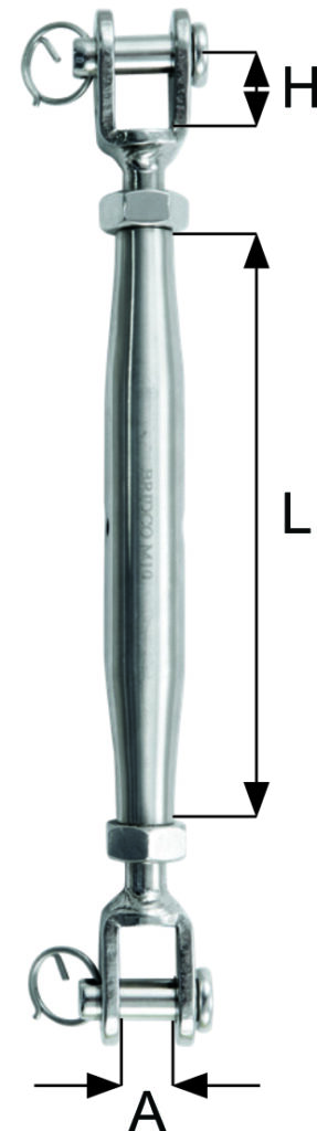 blocks and rigging stainless fittings bottlescrew jaw