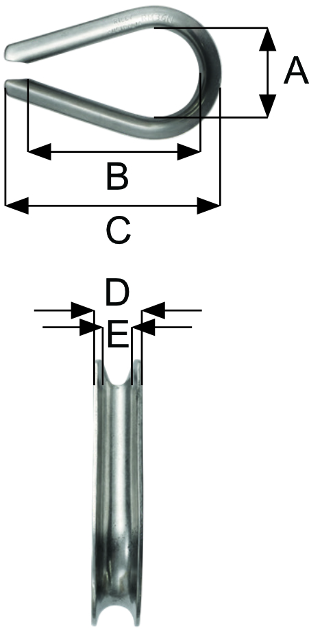 blocks and rigging stainless fittings light weight thimble