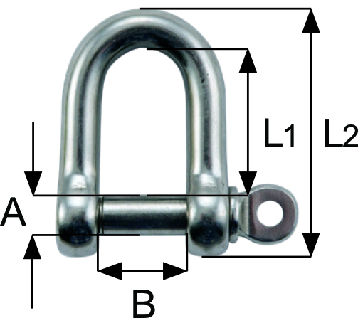 blocks and rigging stainless fittings standard dee shackle