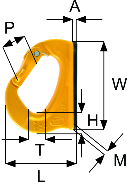 weld on bucket hook